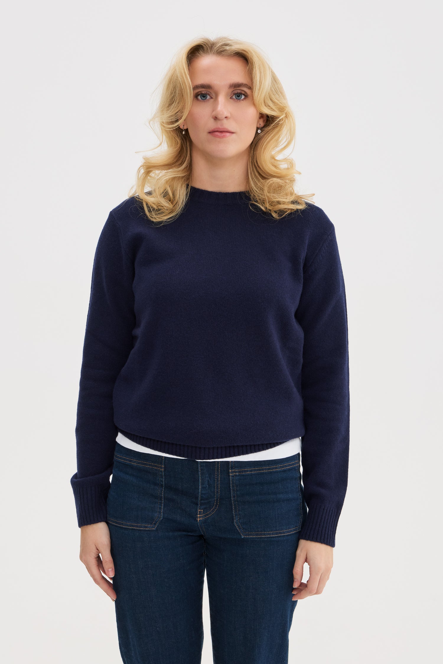 Heavy Wool Cashmere Crewneck