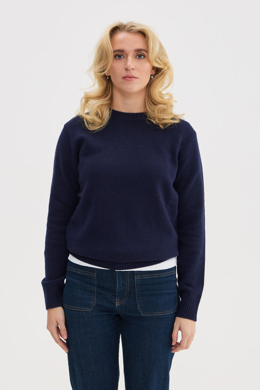 Heavy Wool Cashmere Crewneck