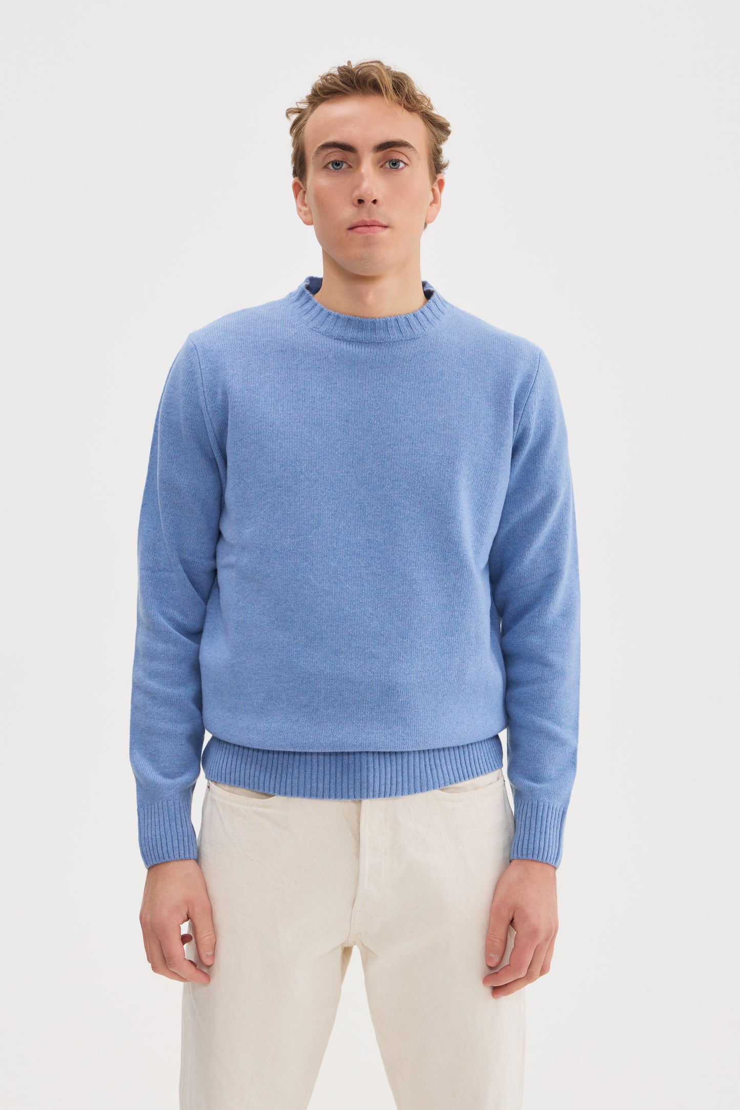 Heavy Wool Cashmere Crewneck