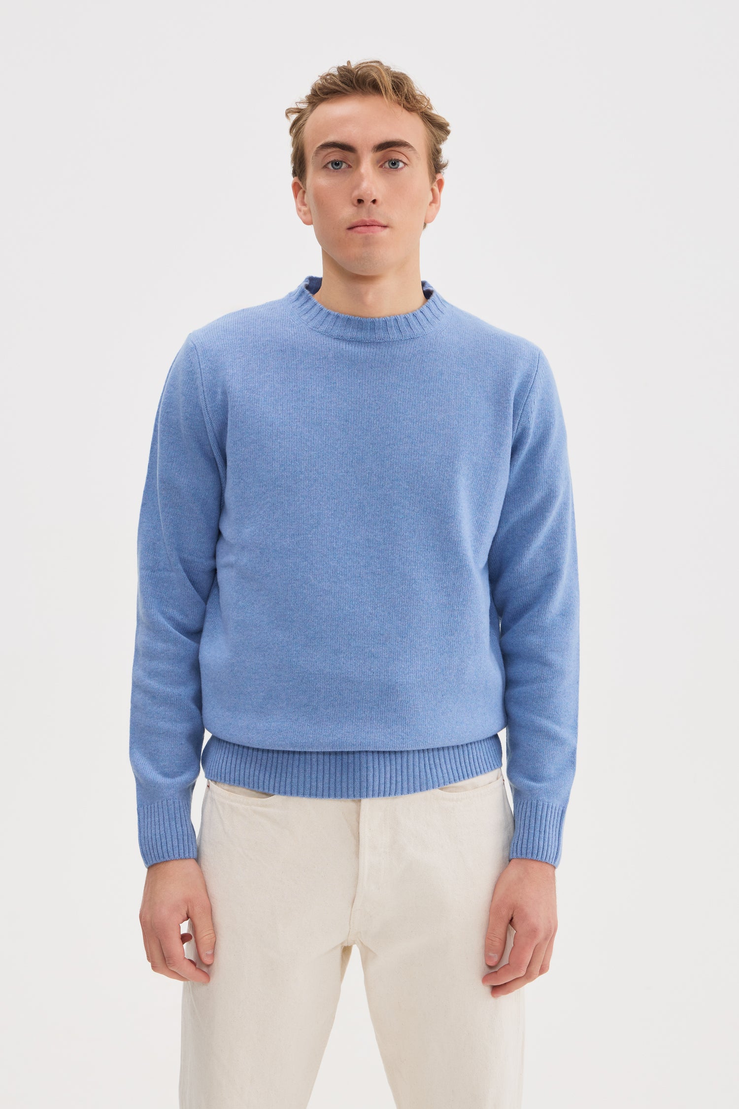 Heavy Wool Cashmere Crewneck
