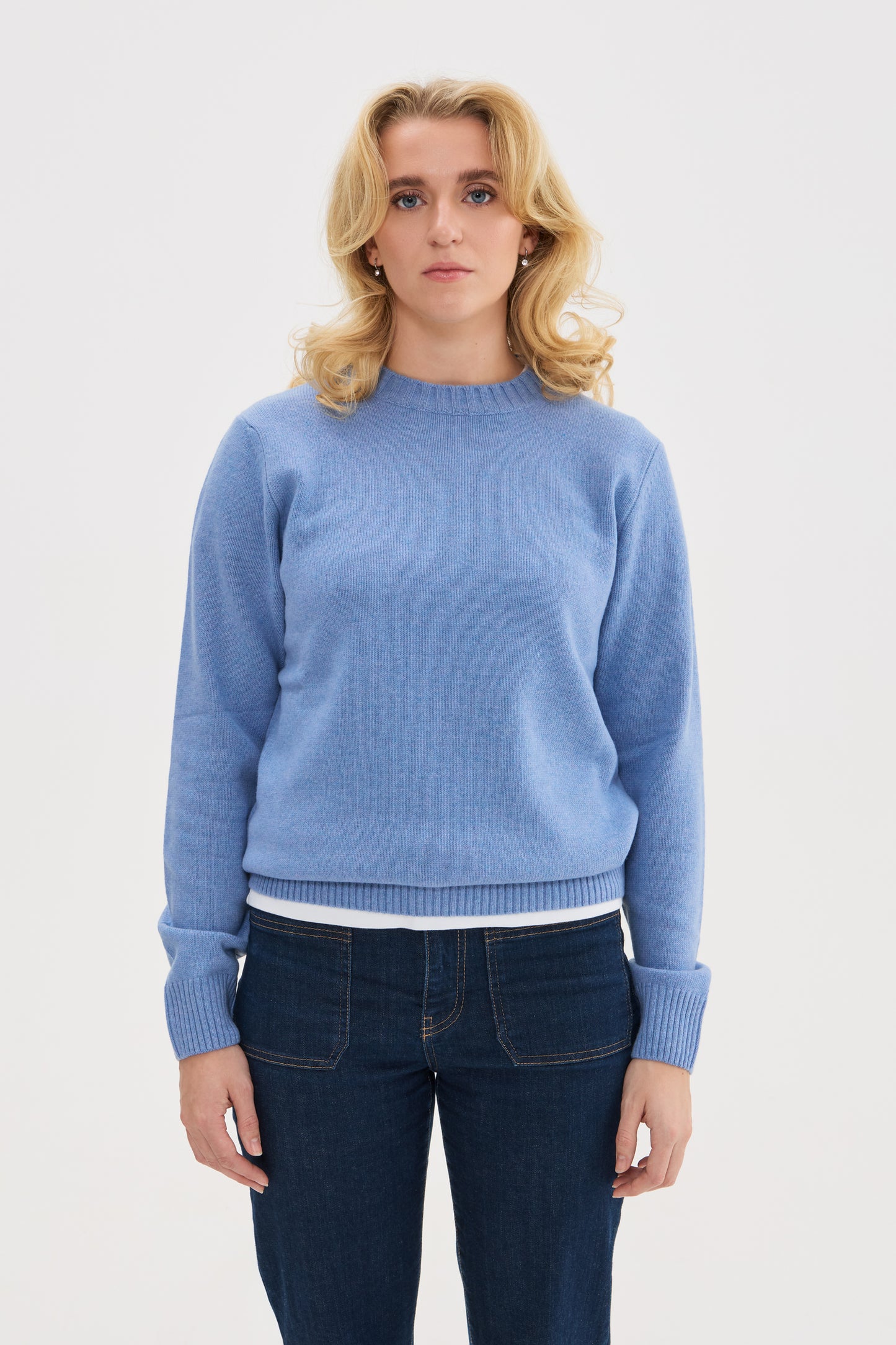 Heavy Wool Cashmere Crewneck