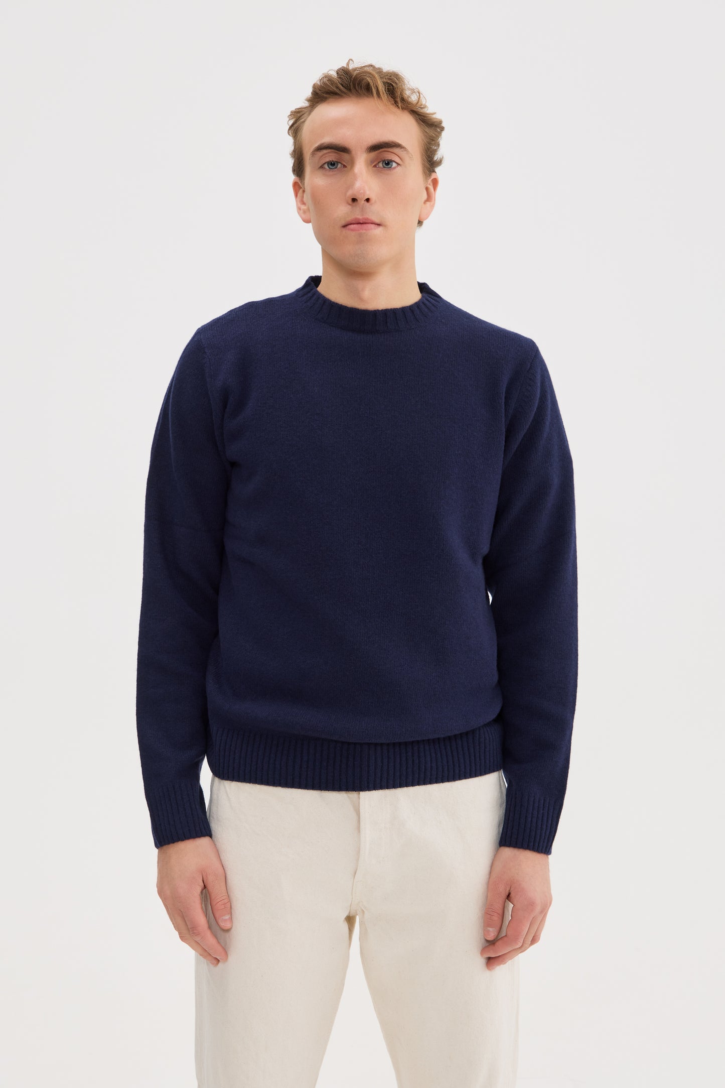 Heavy Wool Cashmere Crewneck