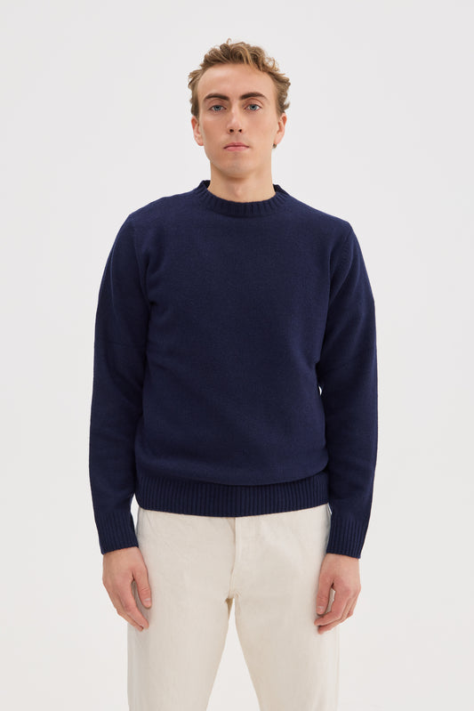 Heavy Wool Cashmere Crewneck
