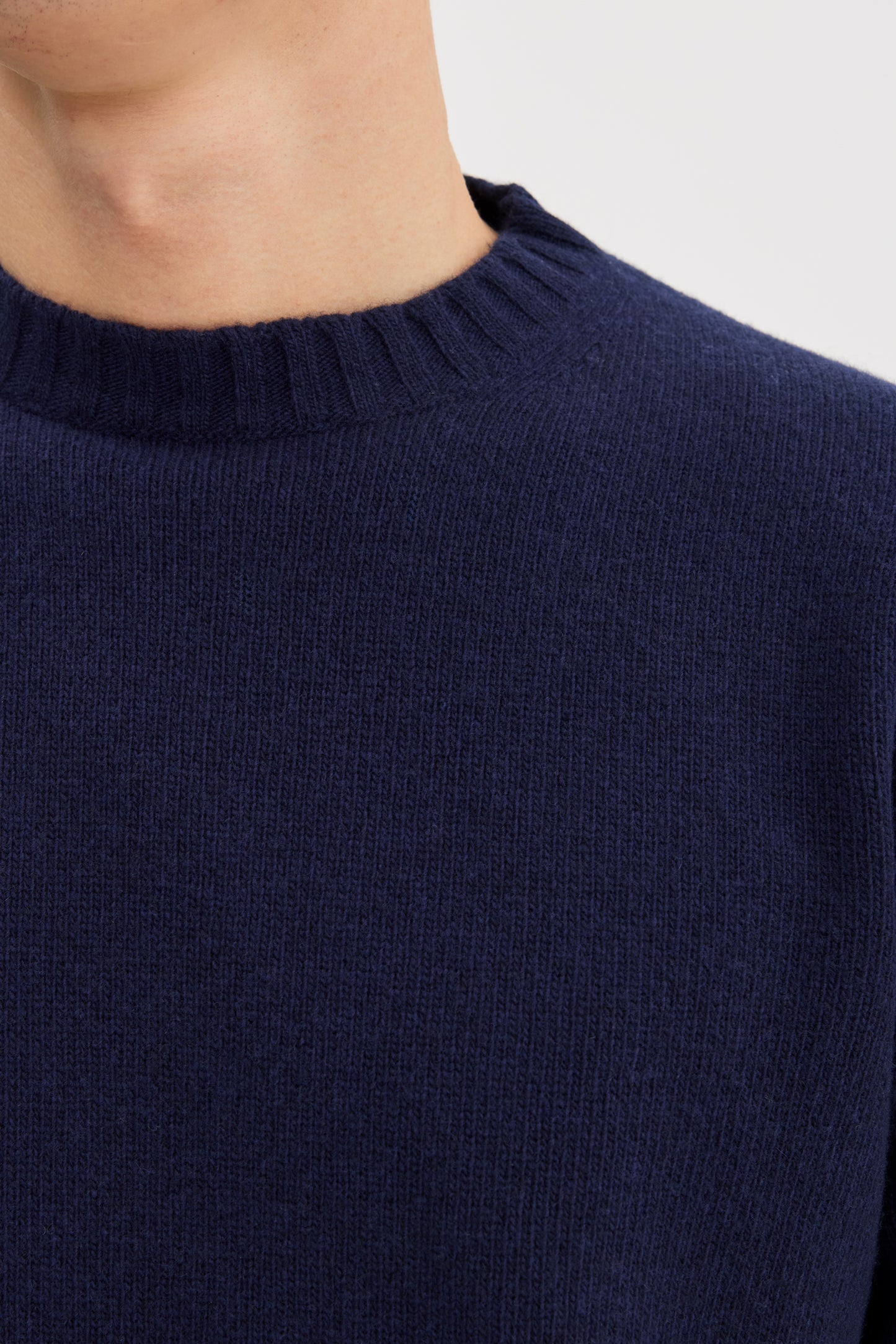 Heavy Wool Cashmere Crewneck