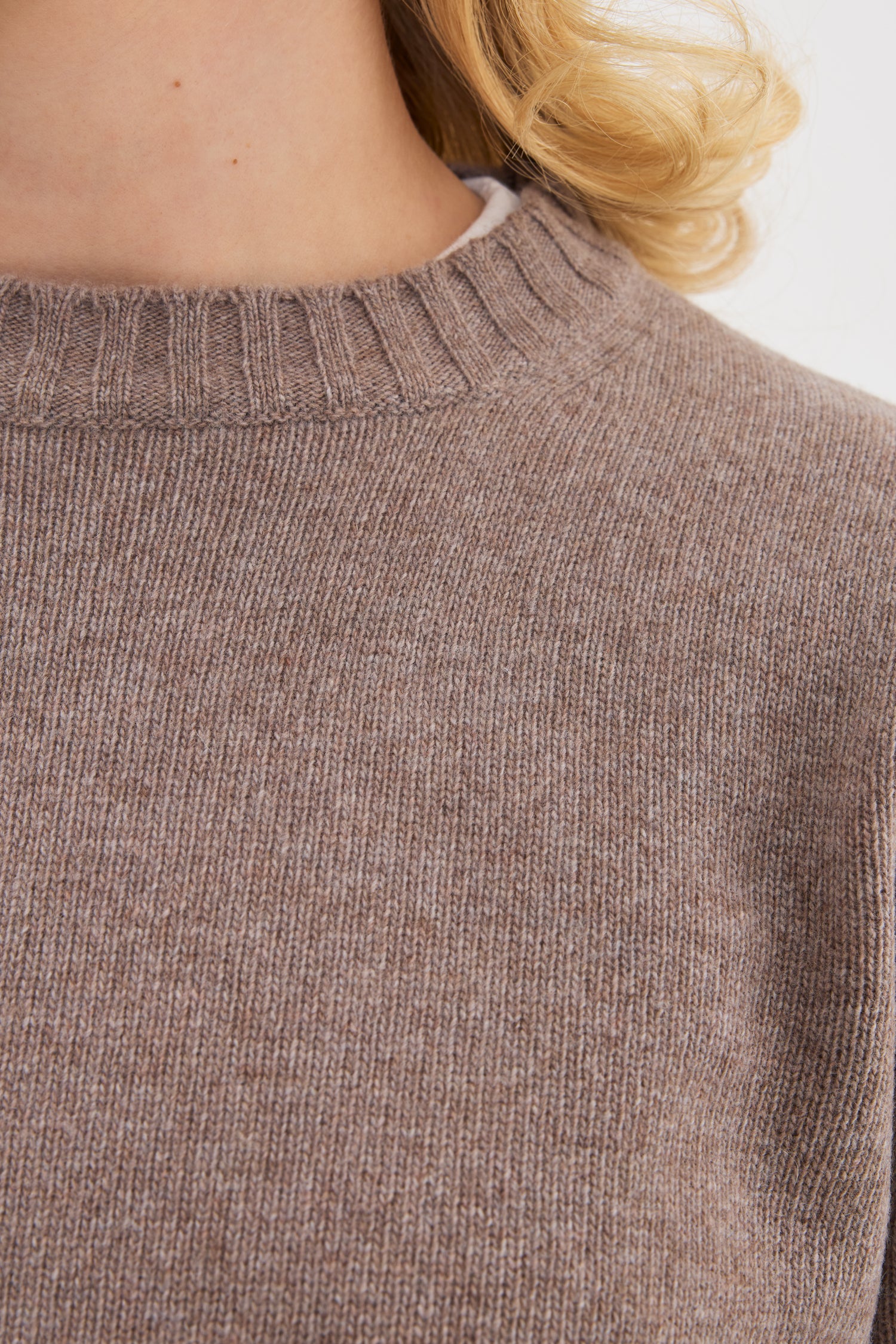 Heavy Wool Cashmere Crewneck