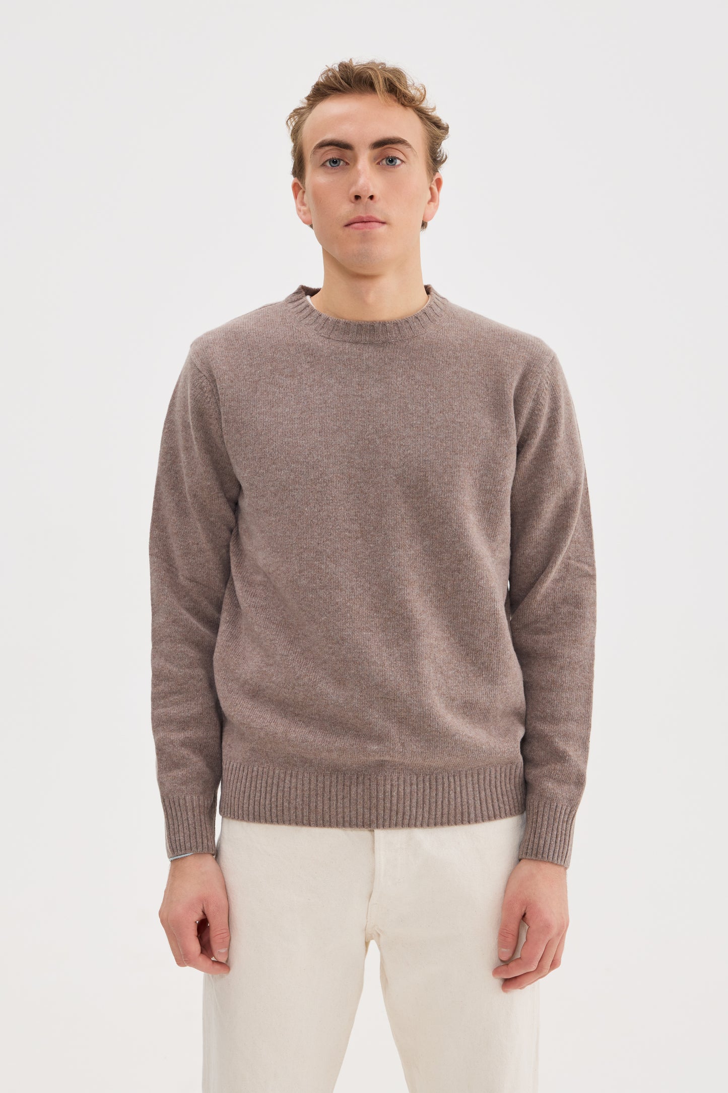 Heavy Wool Cashmere Crewneck