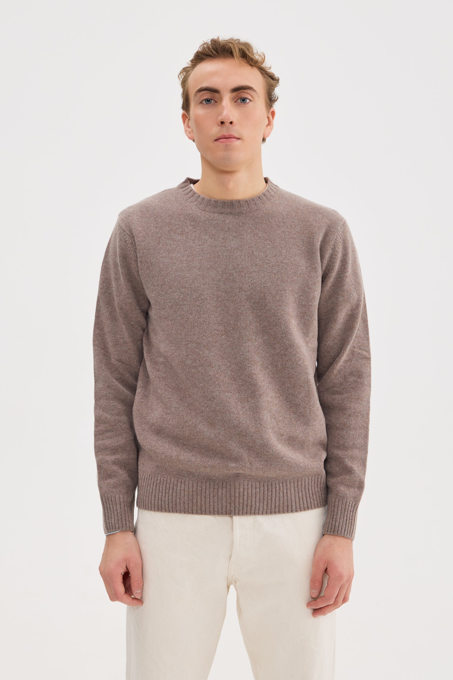 Heavy Wool Cashmere Crewneck