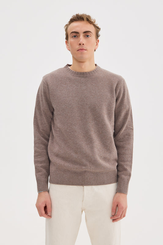 Heavy Wool Cashmere Crewneck