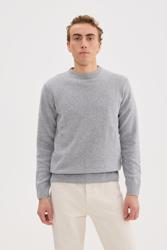 Heavy Wool Cashmere Crewneck