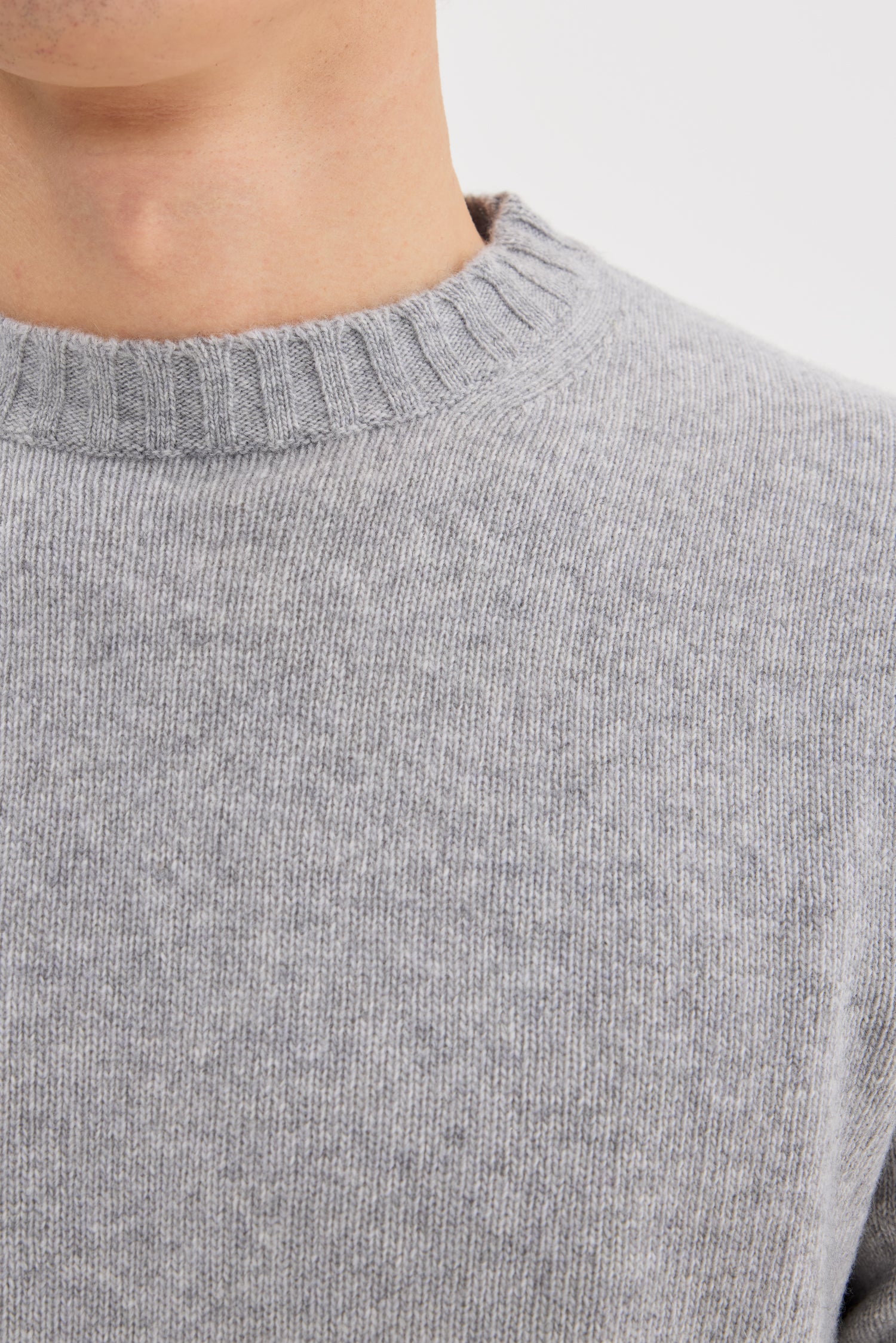 Heavy Wool Cashmere Crewneck