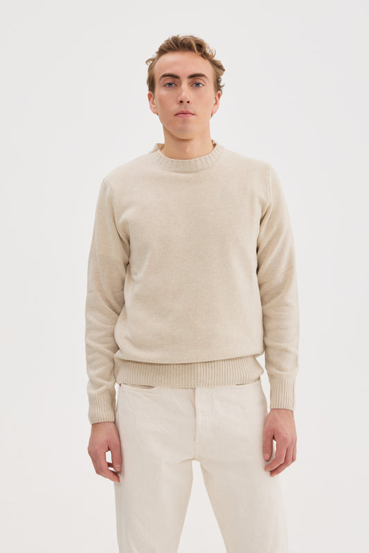 Heavy Wool Cashmere Crewneck