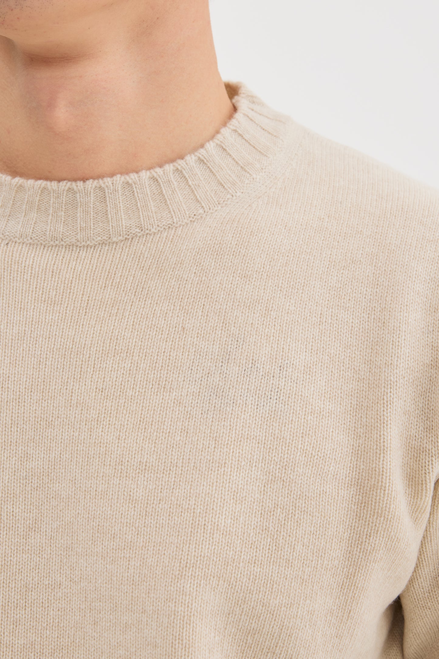 Heavy Wool Cashmere Crewneck
