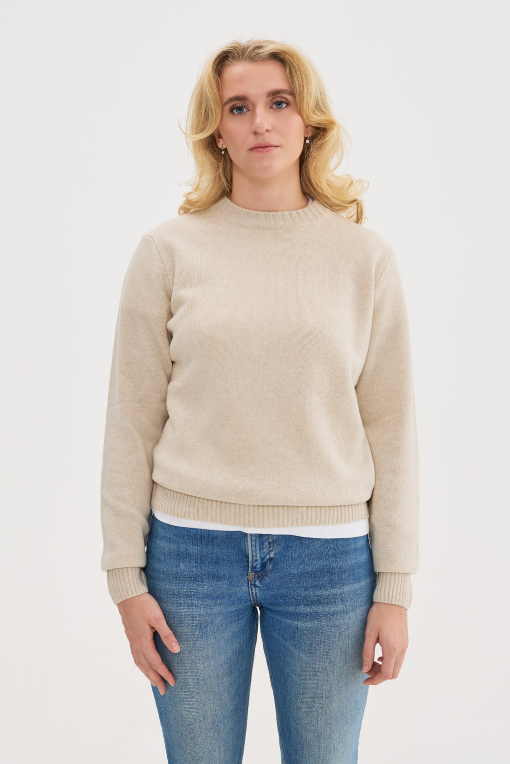 Heavy Wool Cashmere Crewneck