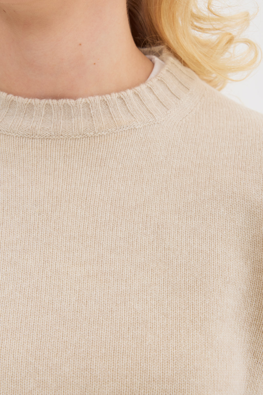 Heavy Wool Cashmere Crewneck