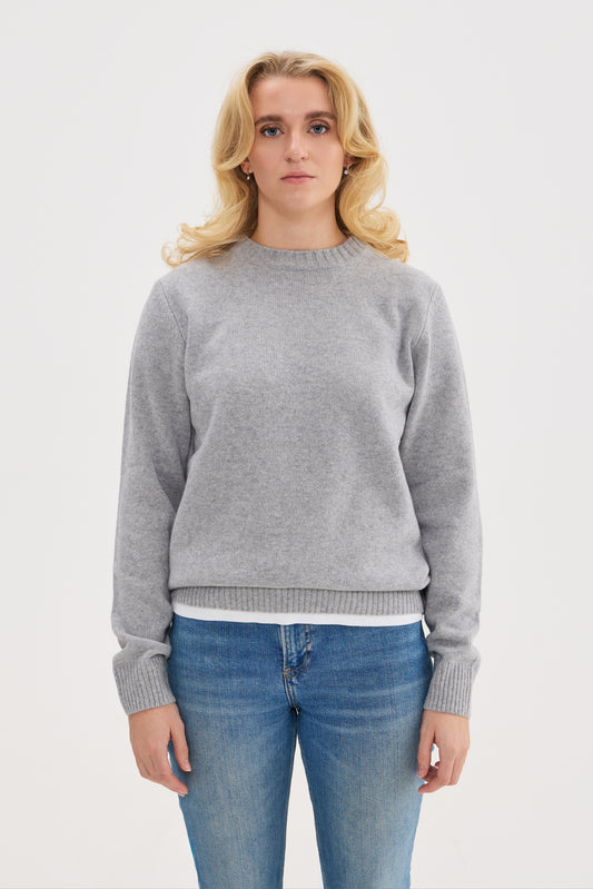 Heavy Wool Cashmere Crewneck