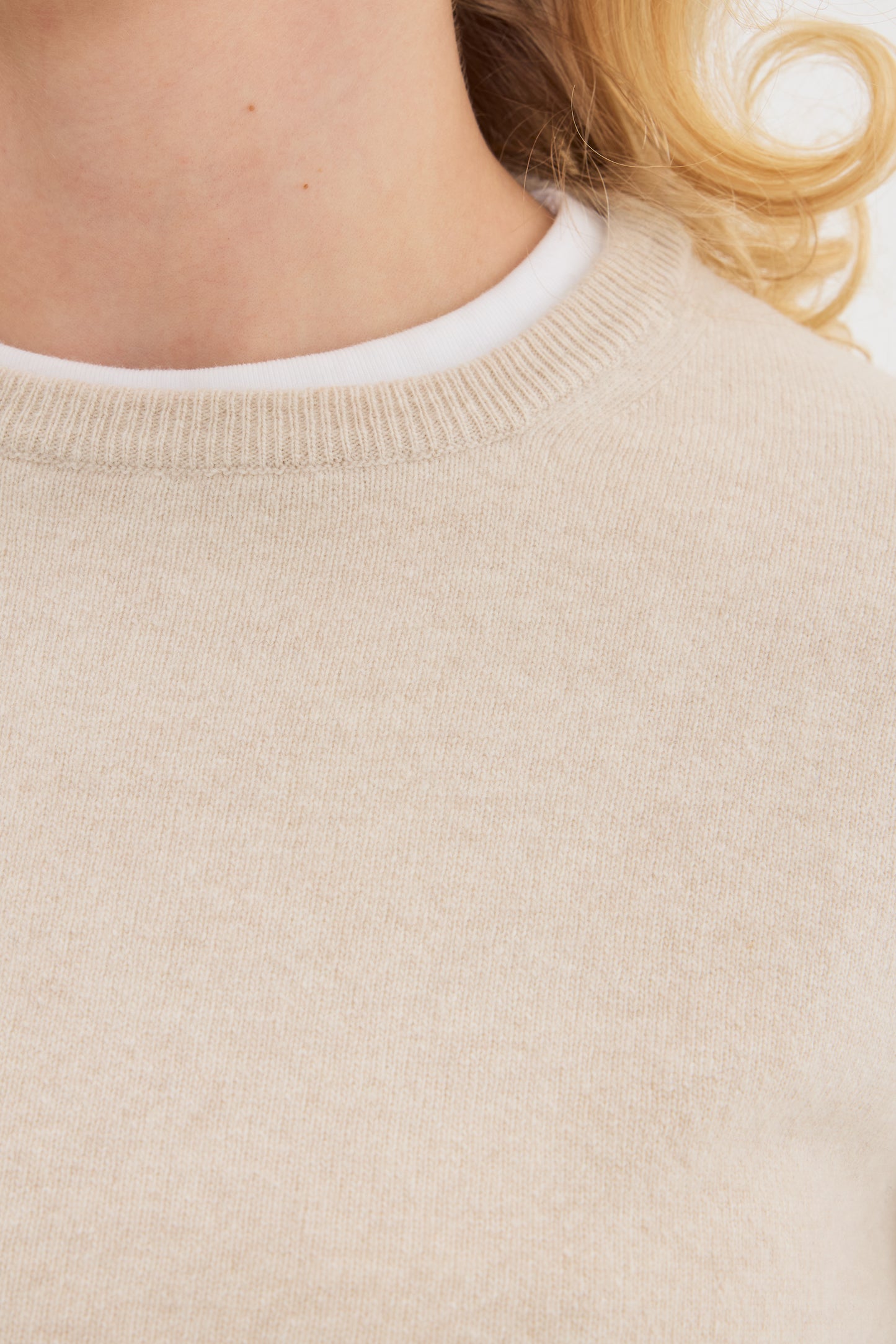 Light Wool Cashmere Crewneck