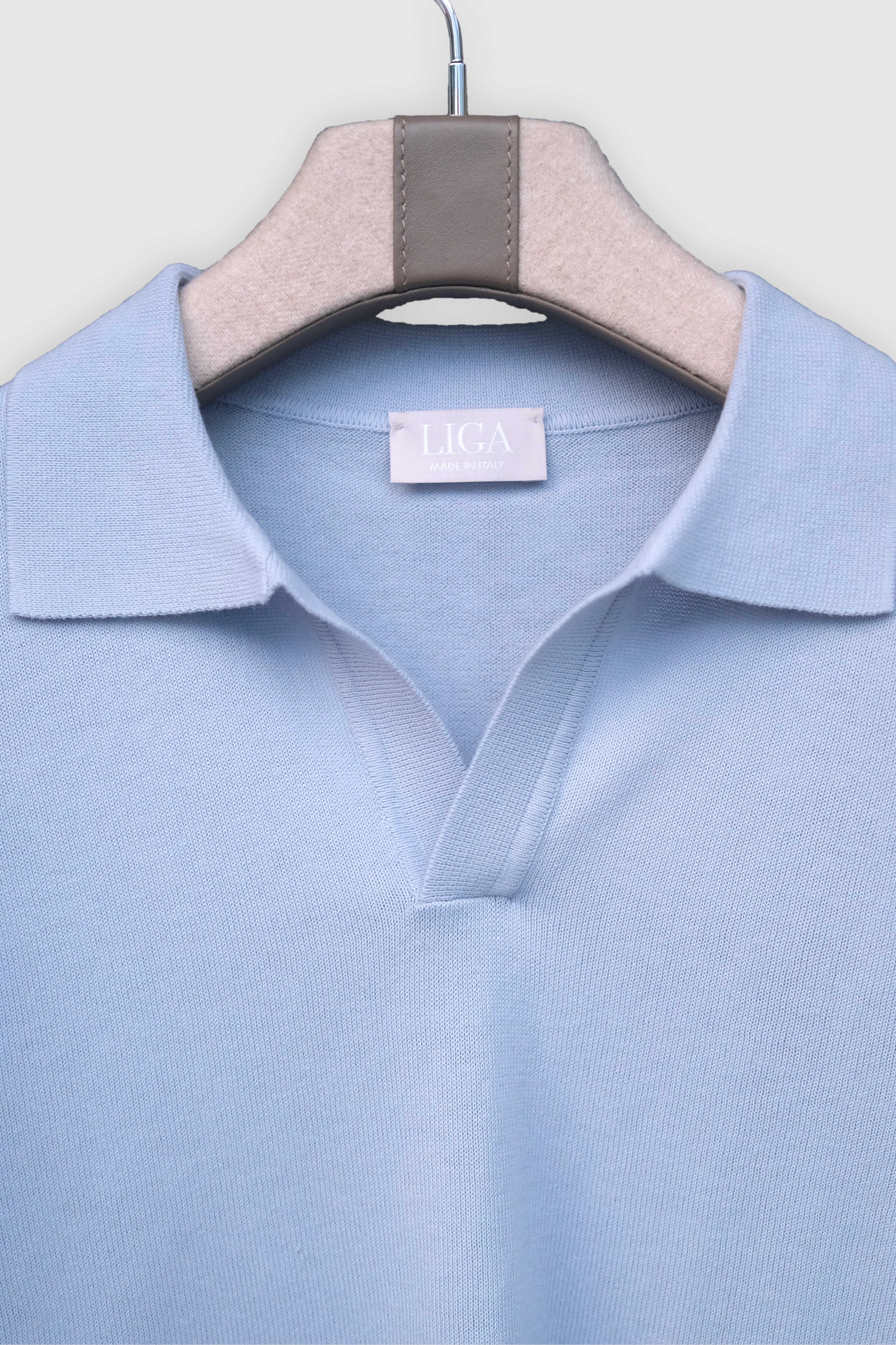 Cotton Polo Shirt Sky