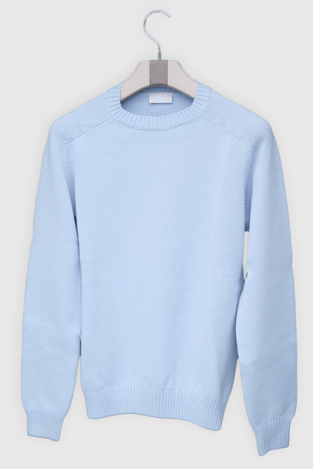 Knitted Cotton Crewneck Sky