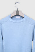 Knitted Cotton Crewneck Sky
