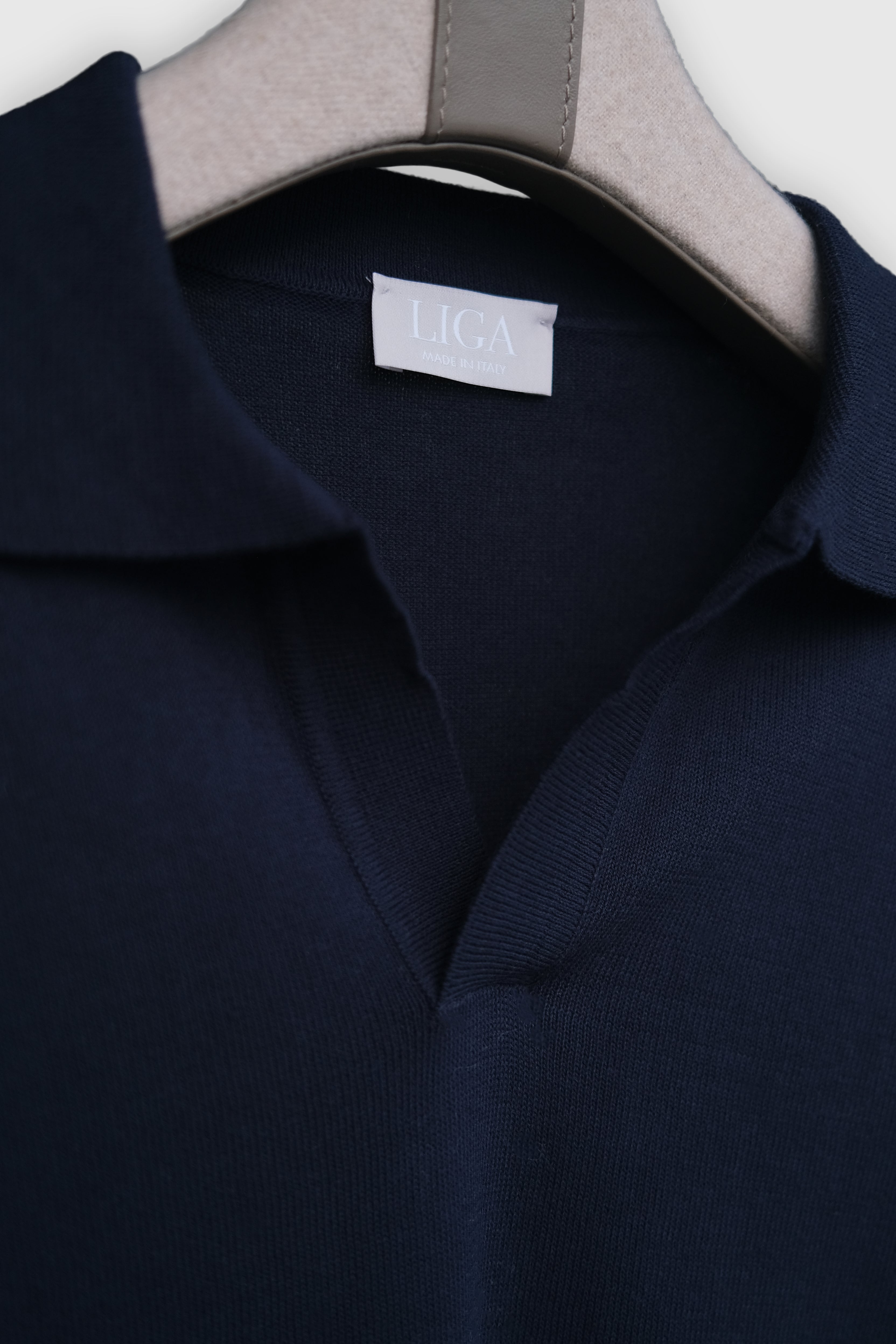Cotton Polo Short Navy