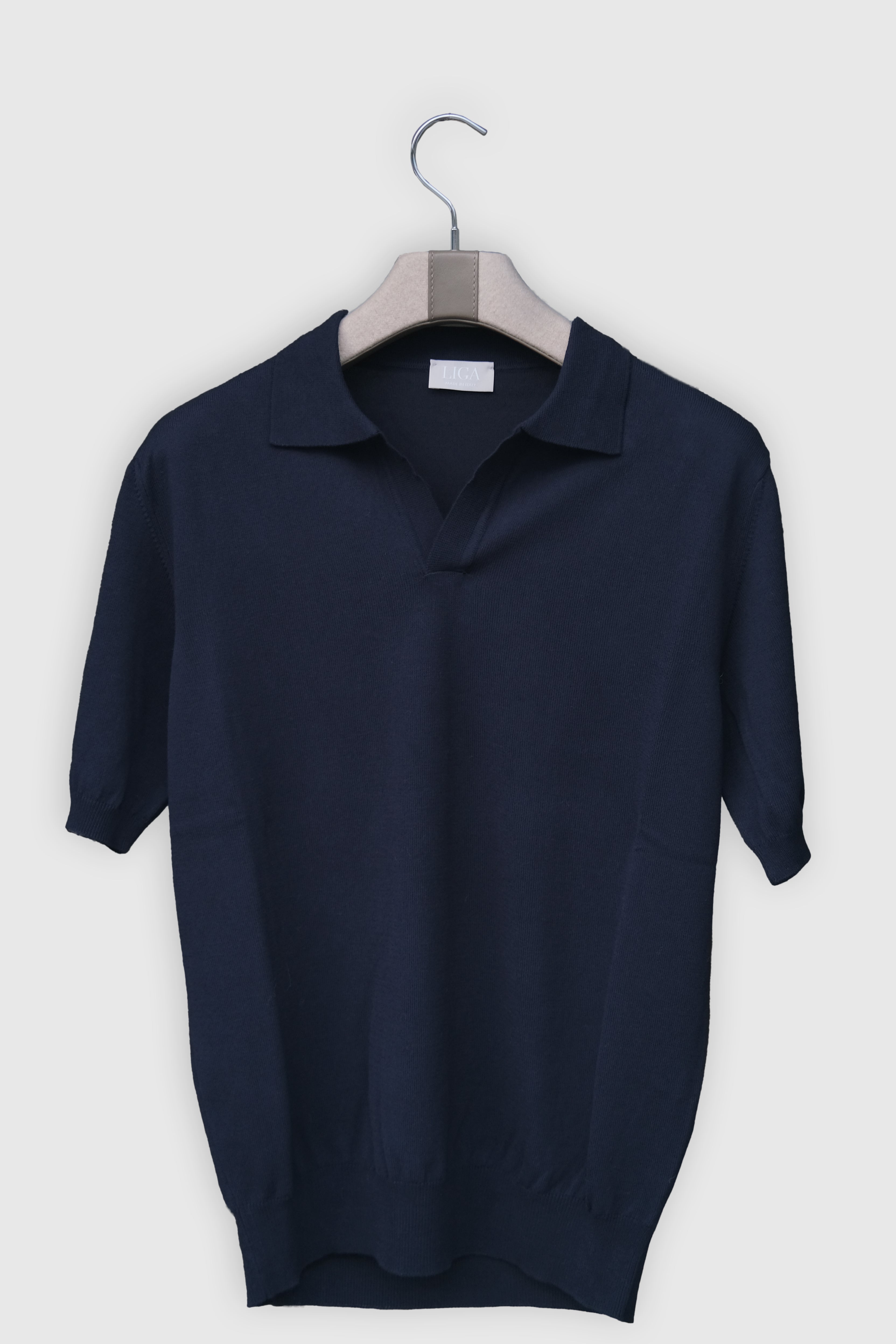 Cotton Polo Short Navy
